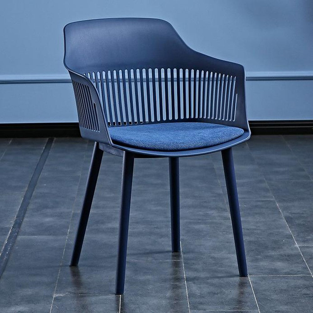 Cool Gift, Hollow Back Plastic Arm Chair for Kitchen, Dining, Living Room, Available in Different Colors