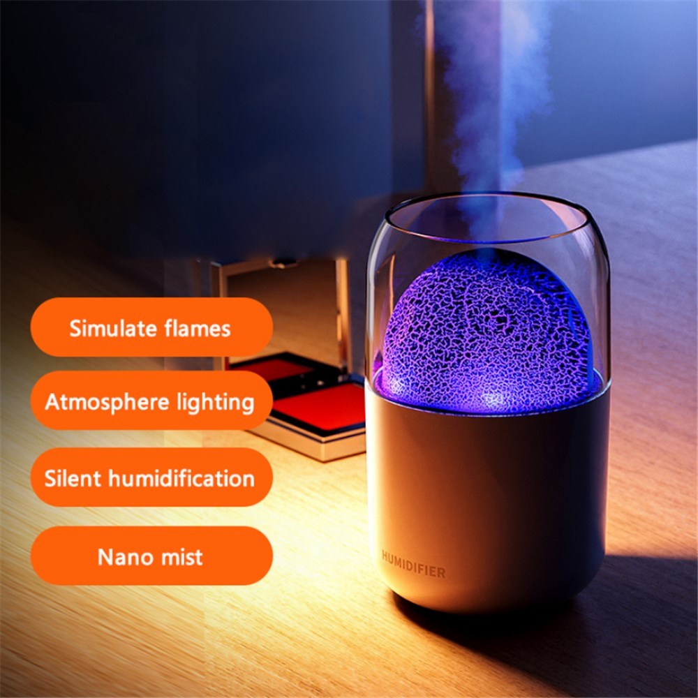 Volcano Humidifier Colorful Ambient Light Oil Diffuser