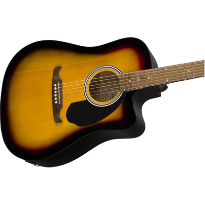 Fender Dreadnought Electro-Acoustic Guitar [Sunburst] [FA-125CE], 097-1113-532