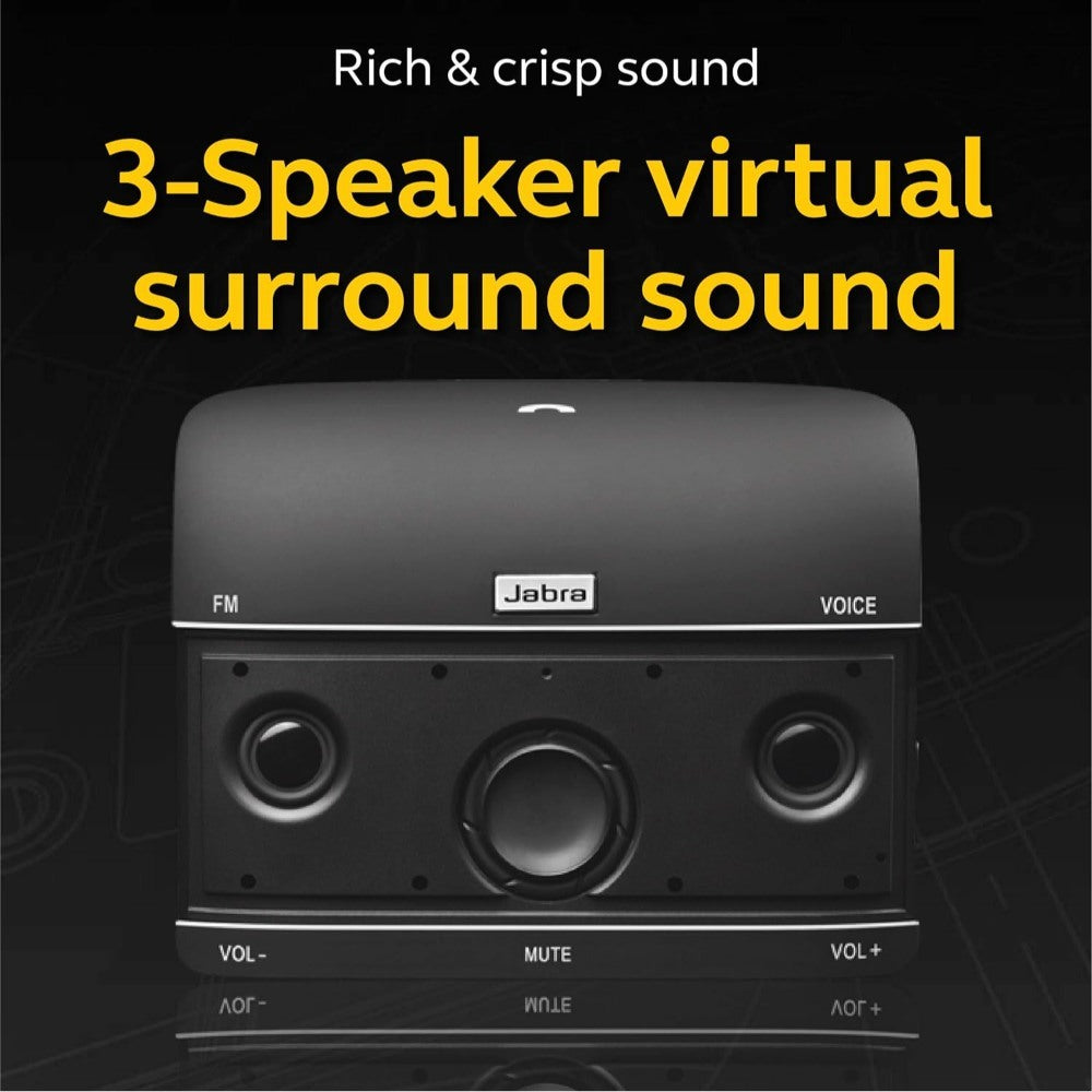 Jabra, FREEWAY Car Bluetooth Speakerphone Multiuse - connects to 2 Bluetooth devices at the same time
