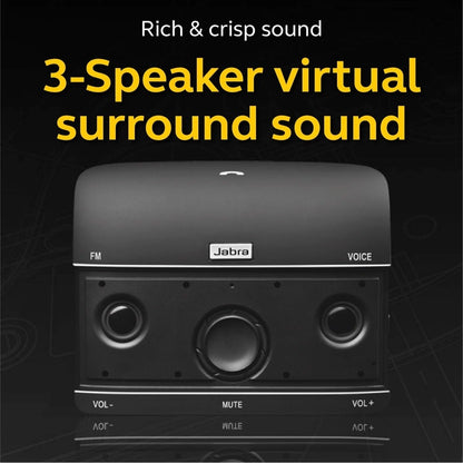 Jabra, FREEWAY Car Bluetooth Speakerphone Multiuse - connects to 2 Bluetooth devices at the same time