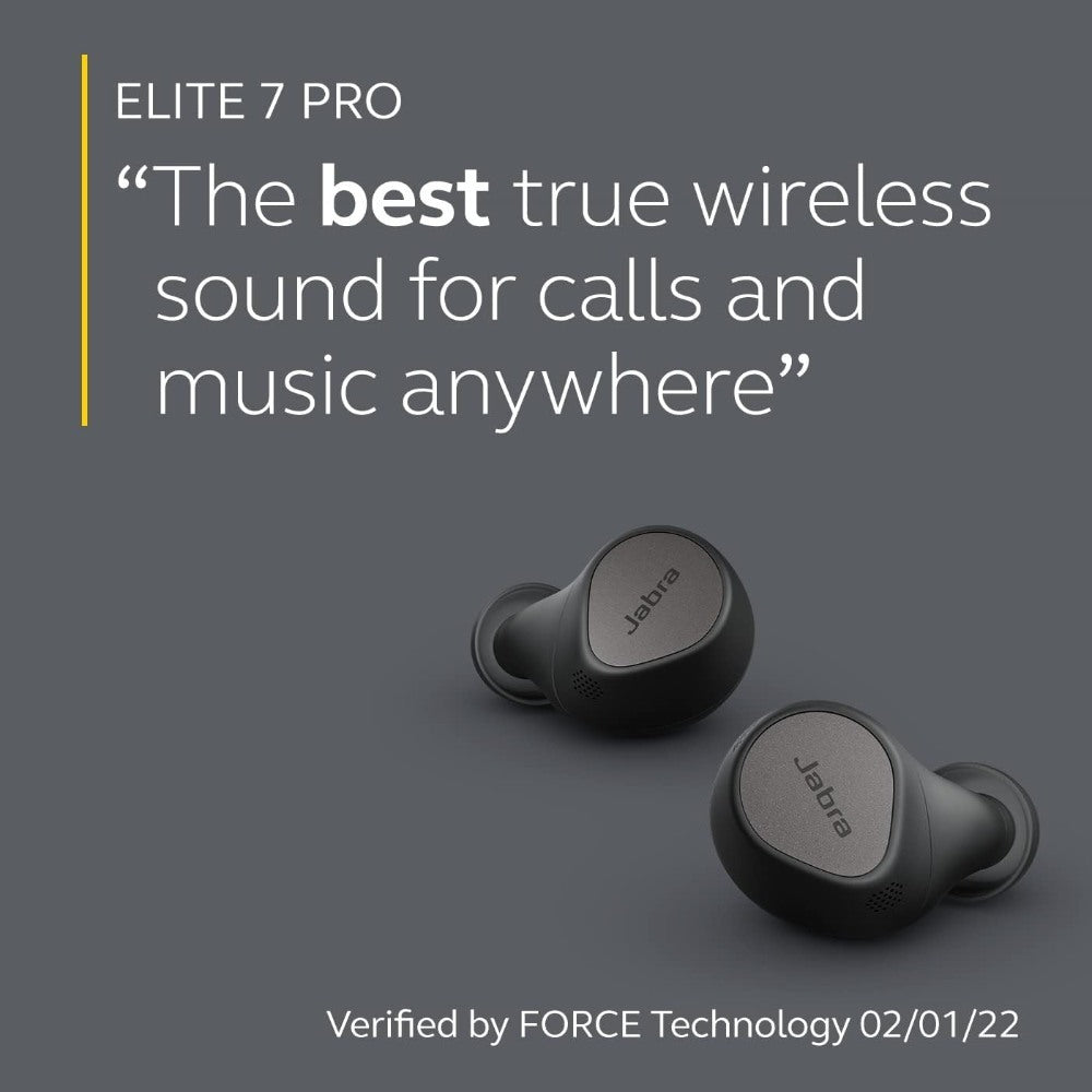 Jabra, Elite 7 PRO Titanium Black True Wireless Earbuds With Active Noise Cancellation