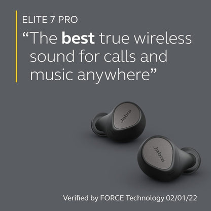 Jabra, Elite 7 PRO Titanium Black True Wireless Earbuds With Active Noise Cancellation