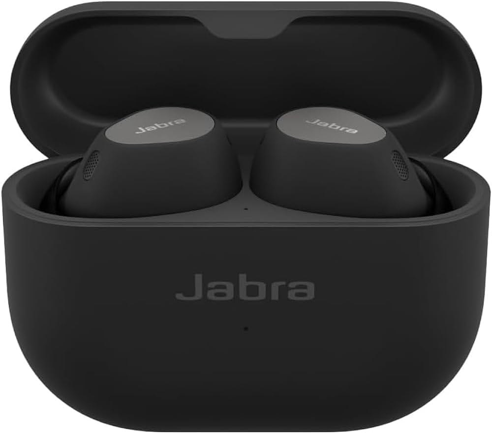 Jabra, Elite 10 Titanium Black True Wireless Bluetooth Earbuds. Advanced Active Noise Cancelling With Dolby Atmos Surround Sound, All-Day Comfort, Multipoint, Crystal-Clear Calls