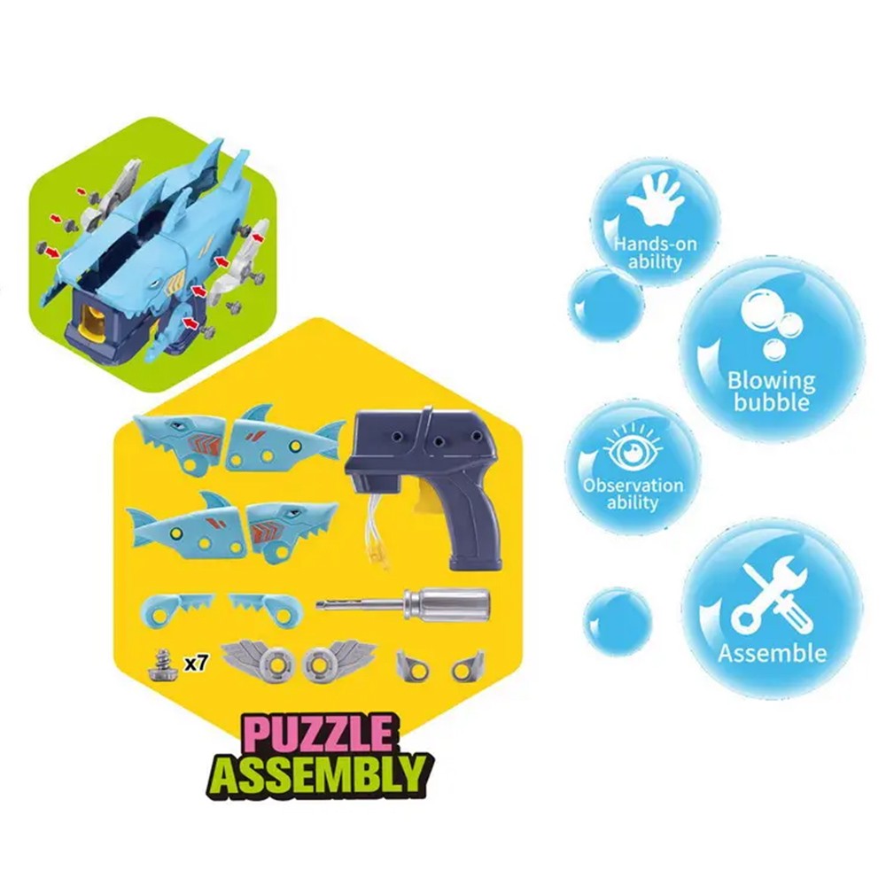Cool Gift, Automatic Bubble Gun Toys, Shark