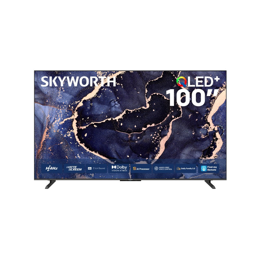 Skyworth, 100Q7800H 100' QLED 4K UHD Resolution