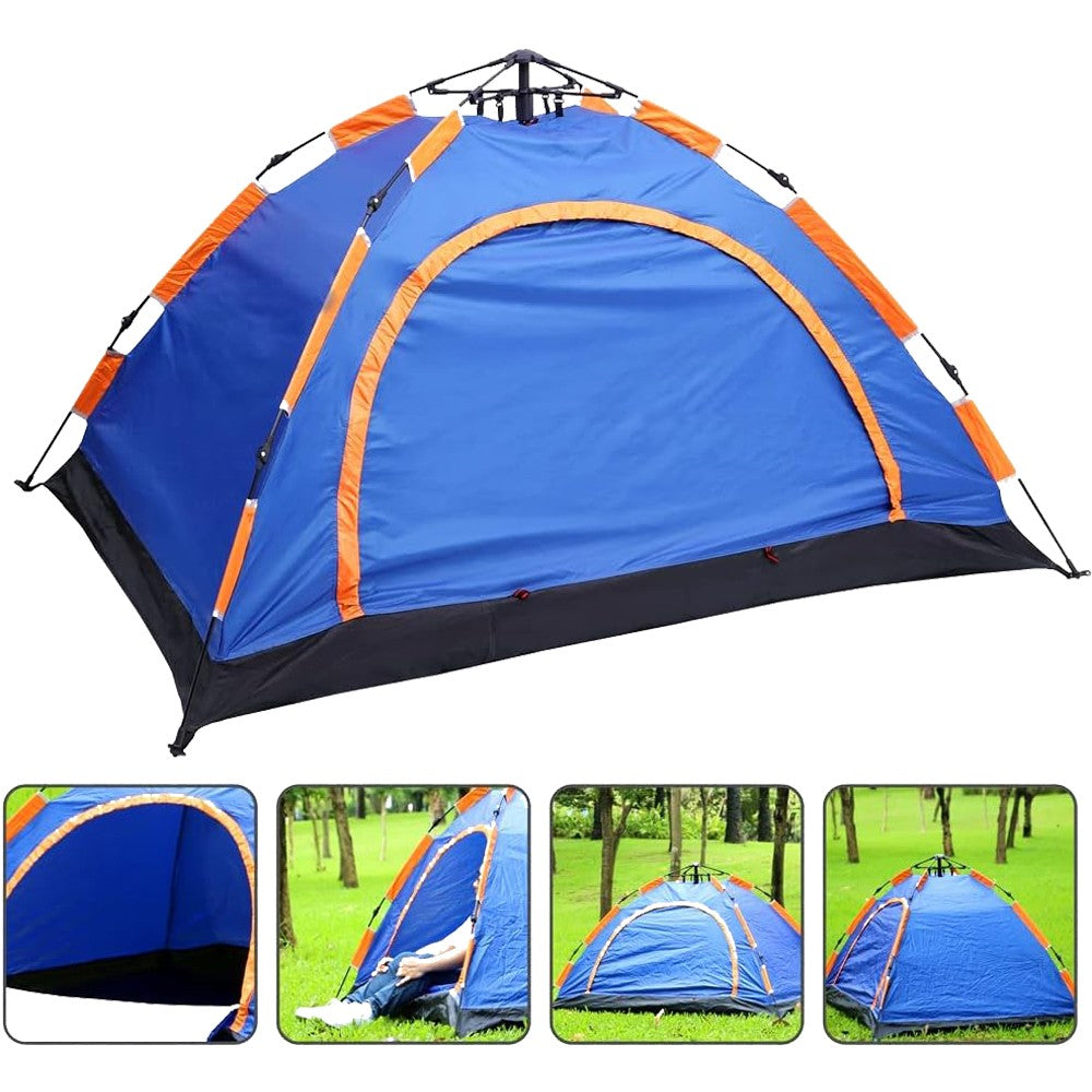 Cool Gift, 3-4 Person Polyester Waterproof Instant Pop-Up Camping Tent