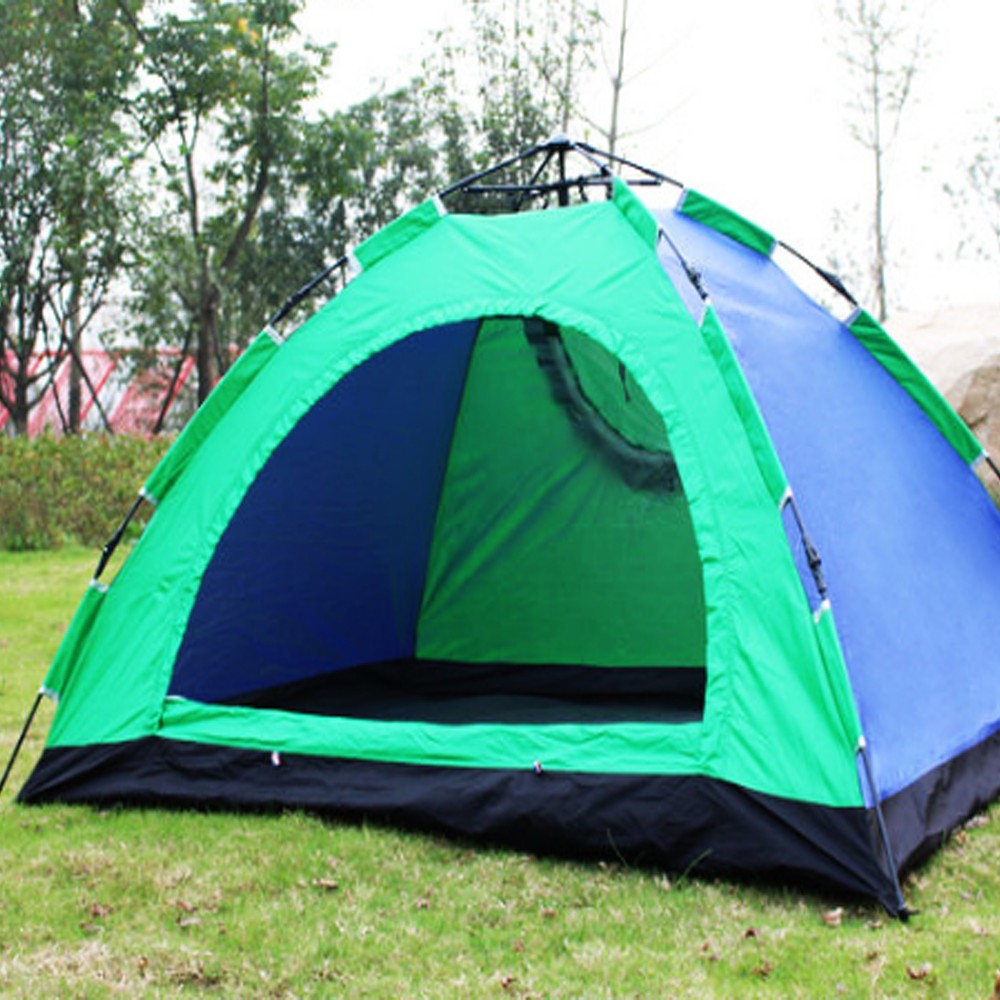 Cool Gift, 3-4 Person Polyester Waterproof Instant Pop-Up Camping Tent