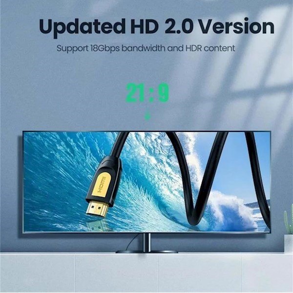 Ugreen, 4K Hdmi 2.0 Round Cable, Available in Different Sizes