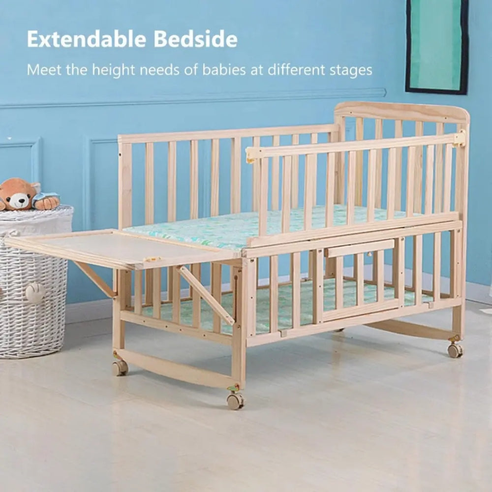 Wooden Baby Crib, Available in Different Colors