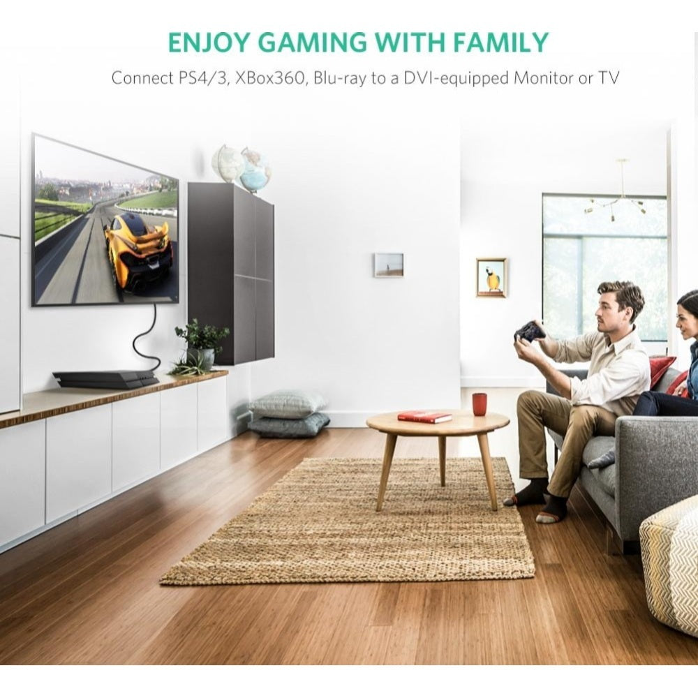 Ugreen, Full Hd Hdmi To Dvi Cable, Premium Quality, Durable Design & Excellent Flexibility Ugreen Hd106 - 11150 - 10137
