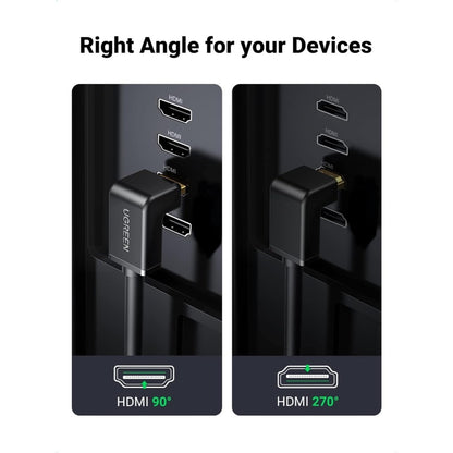 Ugreen, 4K Hdmi Cable Right Angle 90 Degree Ugreen Hd103 - 10173