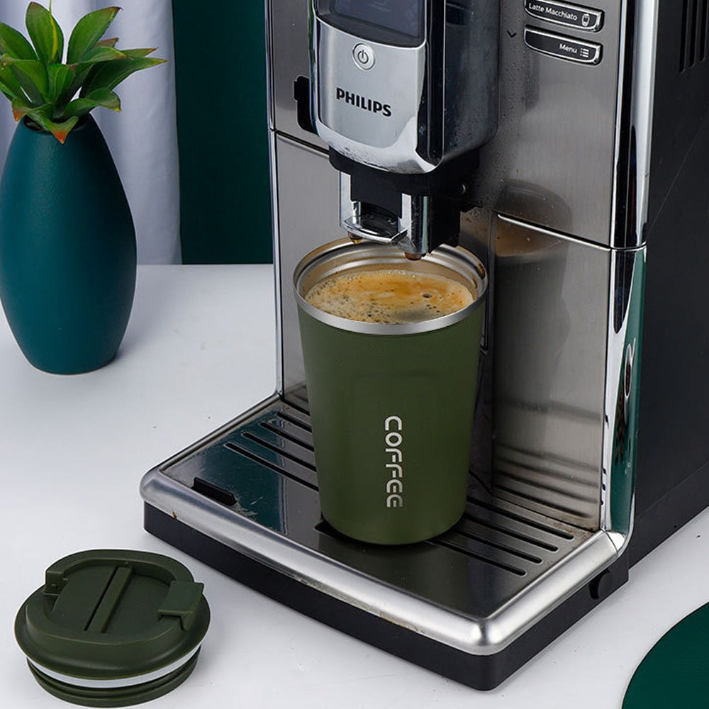Cool Gift, Travel Double Wall Vacuum Stainless Steel Coffee Cup, Available in Different Sizes & Colors