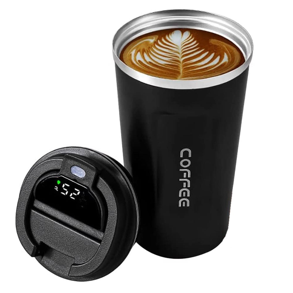 Cool Gift, Travel Coffee Mug with Temperature Display, Available in Different Sizes & Colors