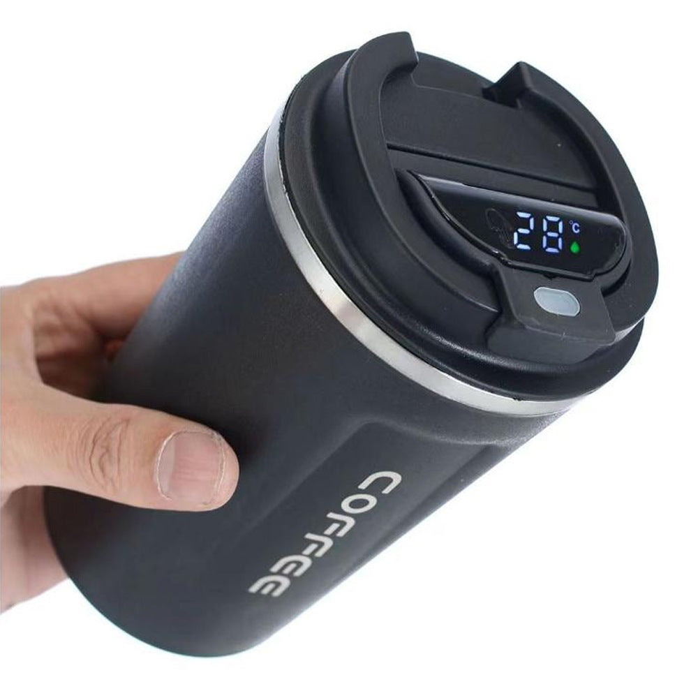 Cool Gift, Travel Coffee Mug with Temperature Display, Available in Different Sizes & Colors