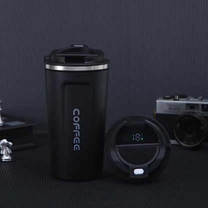Cool Gift, Travel Coffee Mug with Temperature Display, Available in Different Sizes & Colors