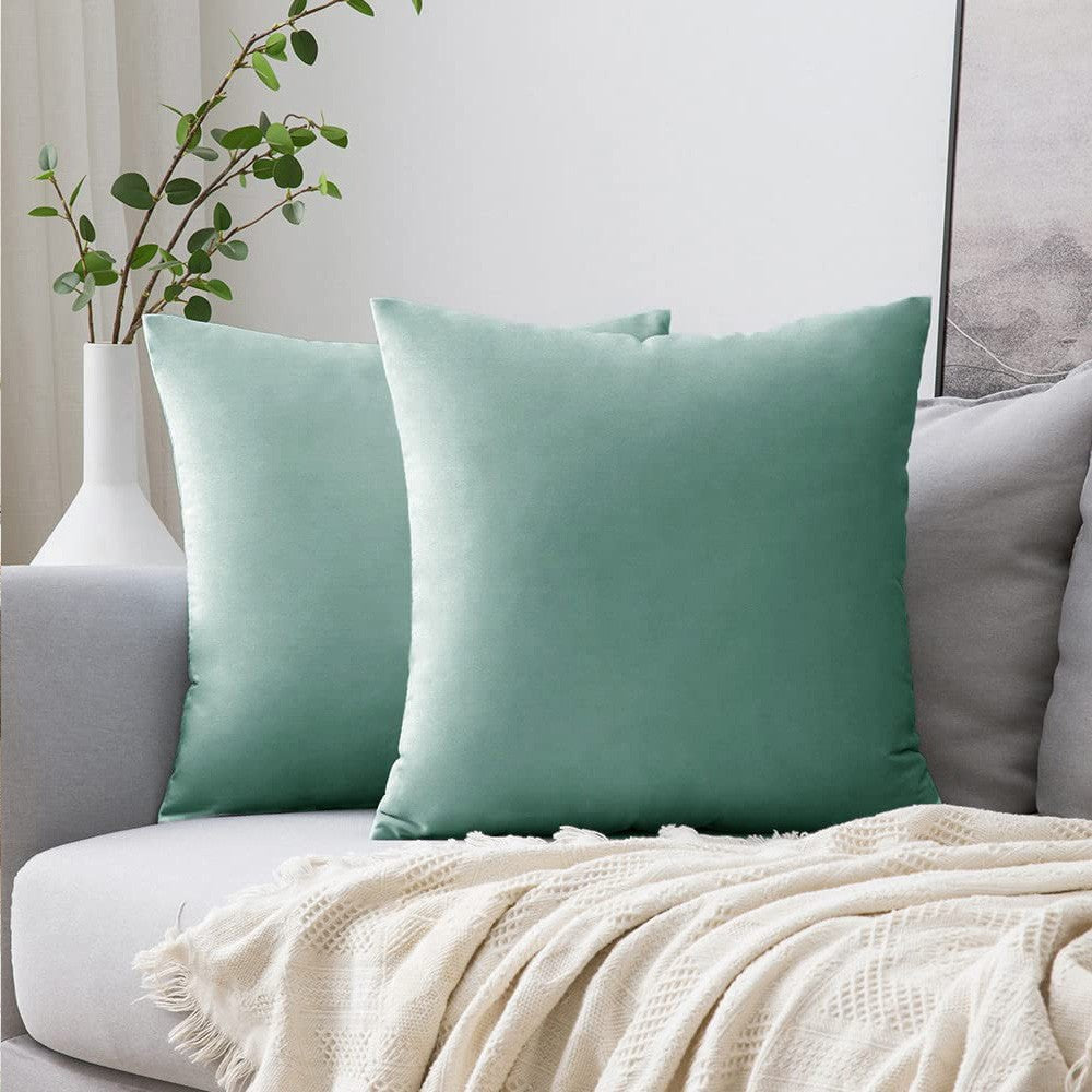 Cool Gift, Velvet Pillow Decorative Square Soft Solid Cushion Sb032, Available in Different Colors