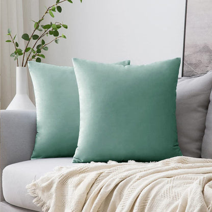 Cool Gift, Velvet Pillow Decorative Square Soft Solid Cushion Sb032, Available in Different Colors
