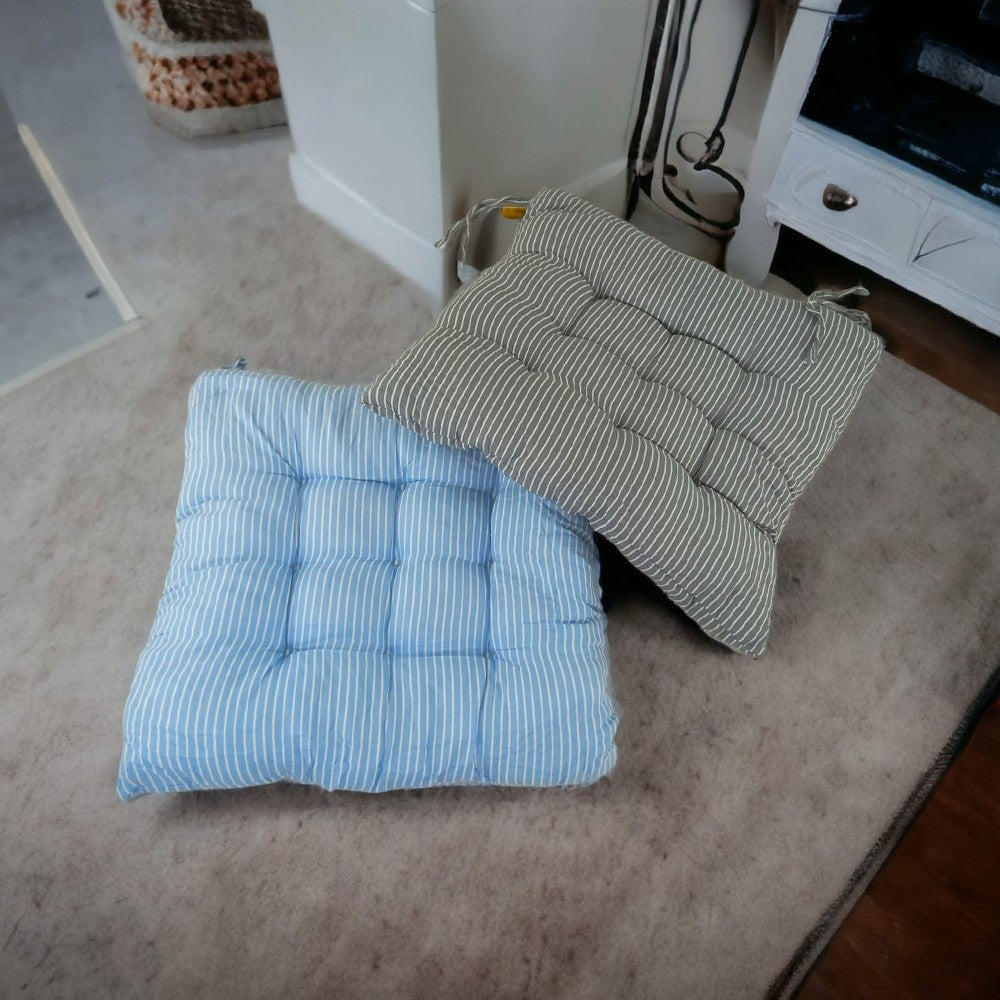 Cool Gift, Cotton Chair Cushions 40 X 40 Cm Pillow With Soft Laces, Available in Different Colors