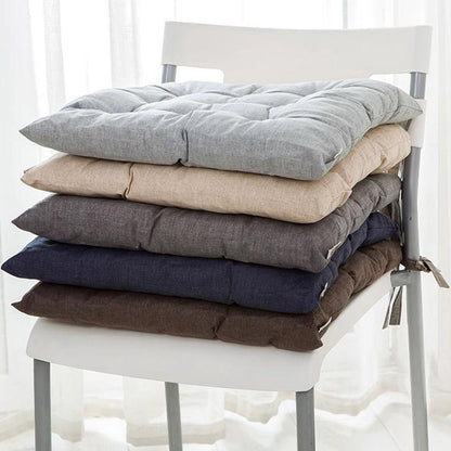 Cool Gift, Faux Linen Chair Cushions 40 X 40 Cm Pillow With Soft Laces Sp088, Available in Different Colors