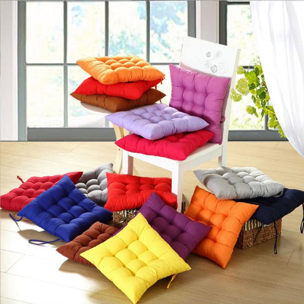 Cool Gift, Chair Cushions 40 X 40 Cm Pillow With Soft Laces Sp026, Available in Different Colors
