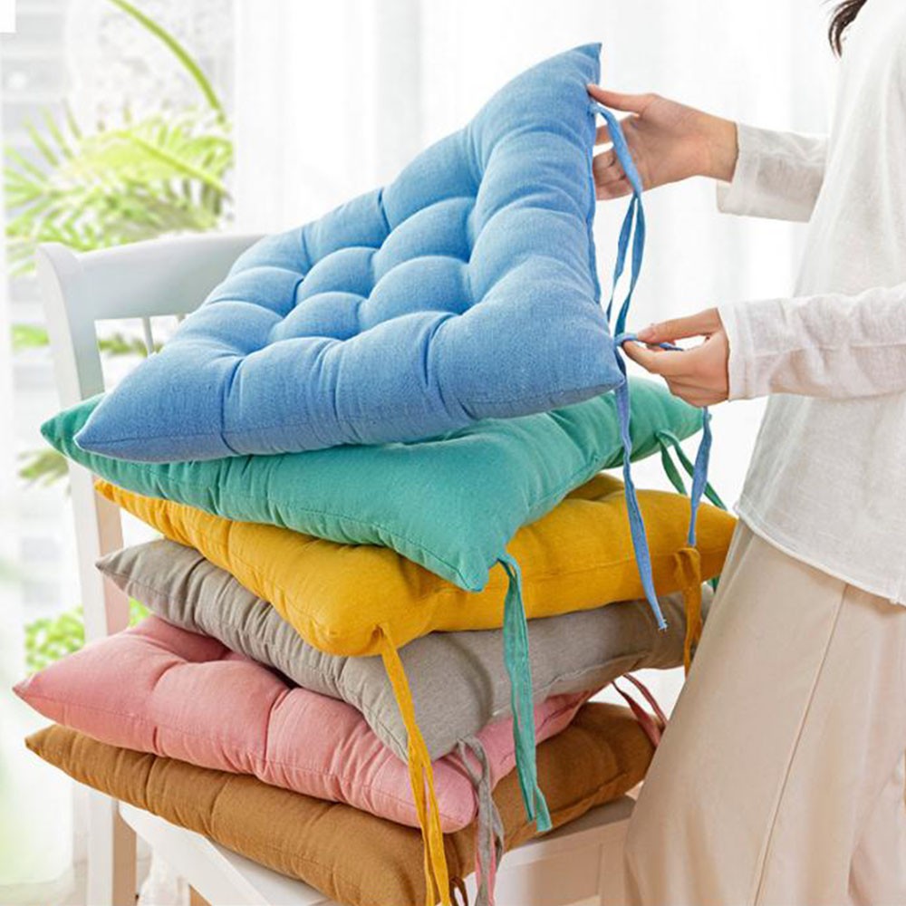 Cool Gift, Chair Cushions 40 X 40 Cm Pillow With Soft Laces Sp026, Available in Different Colors
