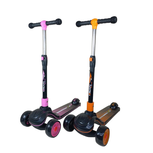 Cool Gift, 3-Wheel Scooter With Antislip Deck, Adjustable Height Handlebars, Available in Different Colors