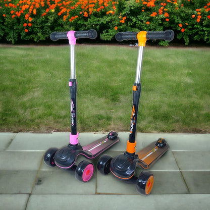 Cool Gift, 3-Wheel Scooter With Antislip Deck, Adjustable Height Handlebars, Available in Different Colors