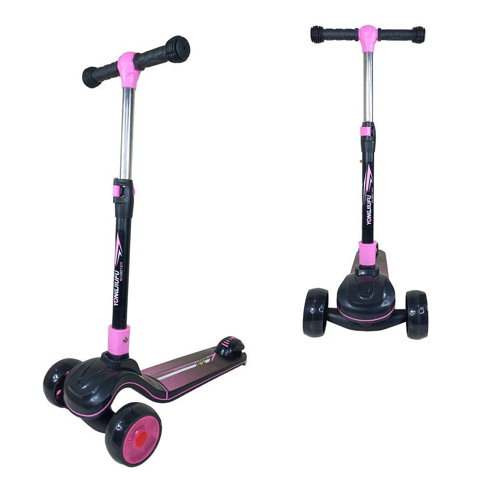 Cool Gift, 3-Wheel Scooter With Antislip Deck, Adjustable Height Handlebars, Available in Different Colors