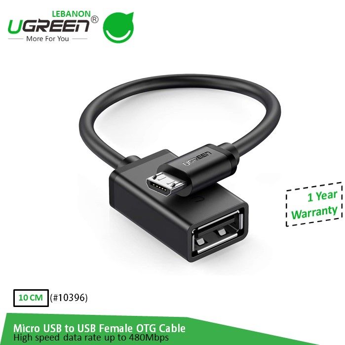 Ugreen, Otg Cable Micro USB Male To USB Female