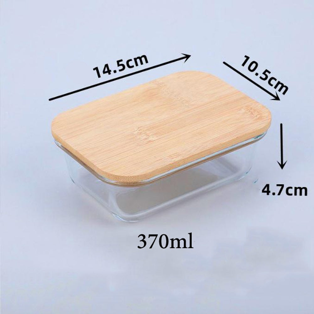 Cool Gift, Food Storage Container Glass with Bamboo Lid, Available in Different Sizes