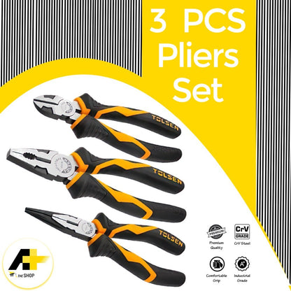 Tolsen, Industrial Pliers Set 3pcs