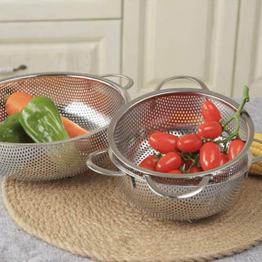 Cool Gift, Vegetable Strainer Stainless Steel Colander with HandleCool Gift,, Available in Different Sizes