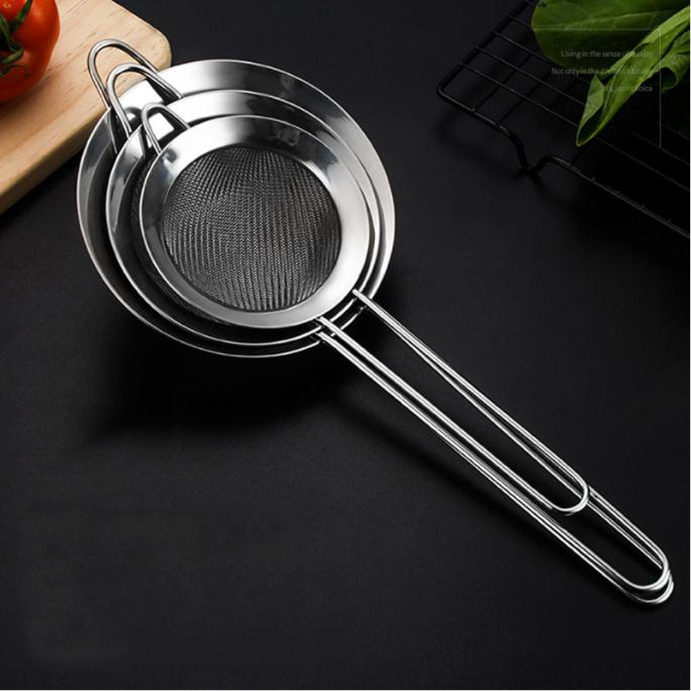 Cool Gift, Premium Fine Mesh Strainers Stainless Steel Set of 3 Kitchen Sieves, Available in Different Sizes