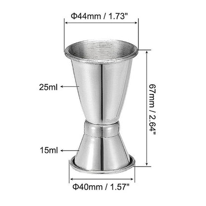 Cool Gift, Stainless Steel Double Cocktail Jigger, Bar Shaker Tools, Available in Different Sizes