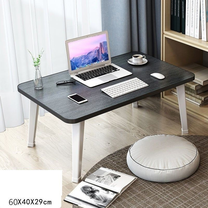 Mascube, Laptop Desk and Serving Bed Table with Folding Legs, 40x60cm MLK-CD-04 Black