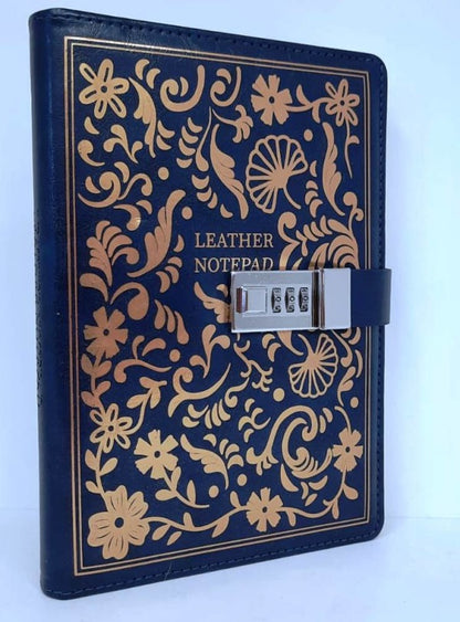 Mascube, Leather Notebook A5 Lined With Digital Lock 120 Sheets-80Gr #Cpnb07-01, Available in Different Colors