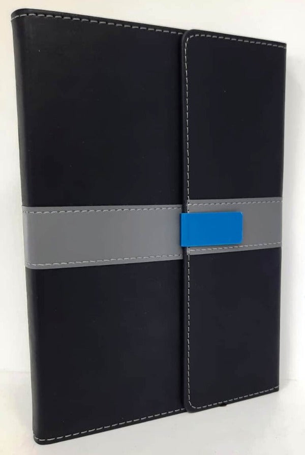 Mascube, Leather Notebook A5 Lined With Metal Flap 120 Sheets-80Gr #Cpnb07-03, Available in Different Colors