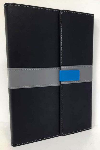 Mascube, Leather Notebook A5 Lined With Metal Flap 120 Sheets-80Gr #Cpnb07-03, Available in Different Colors