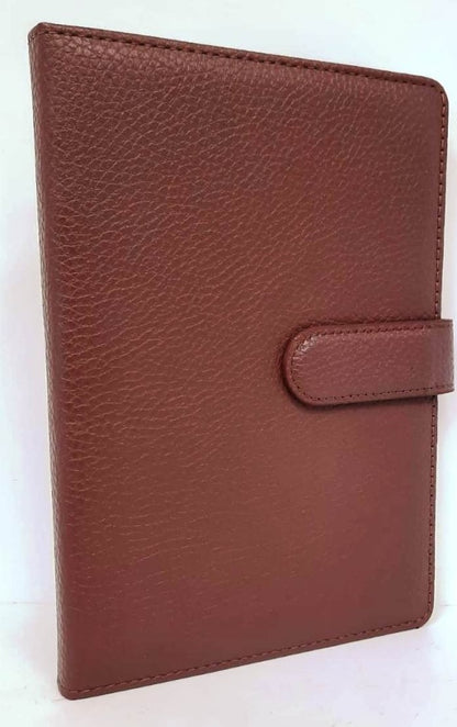 Mascube, Leather Notebook A5 Lined W/Pen Holder 120 Sheets-80Gr #Cpnb07-08, Available in Different Colors