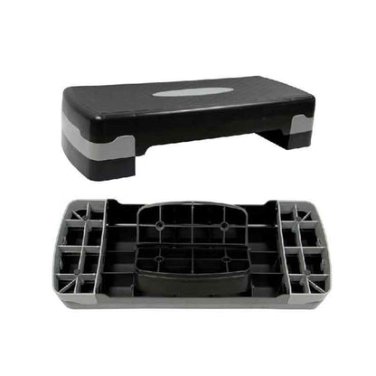 Sports Yours, Fitness Aerobic Step Adjustable Black & Grey