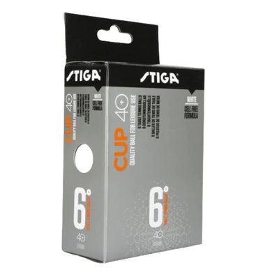 Stiga, Cups 40 + 6 Pack Table Tennis Balls White