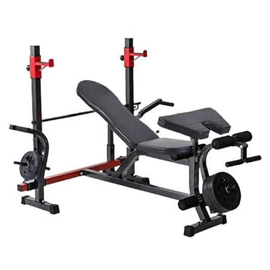 Bodyfit, Weight Lifting Gym Fitness Multi Function Bench Press Situp - (Weight plates not included)