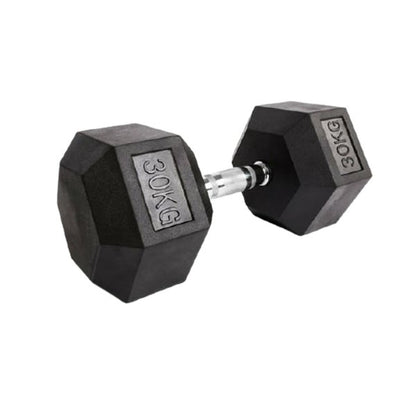 Sports Yours, 1-piece-hex-rubber-coated-dumbbell, Available in Different Sizes