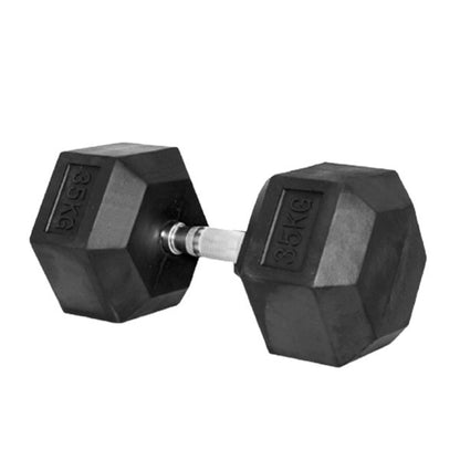 Sports Yours, 1-piece-hex-rubber-coated-dumbbell, Available in Different Sizes