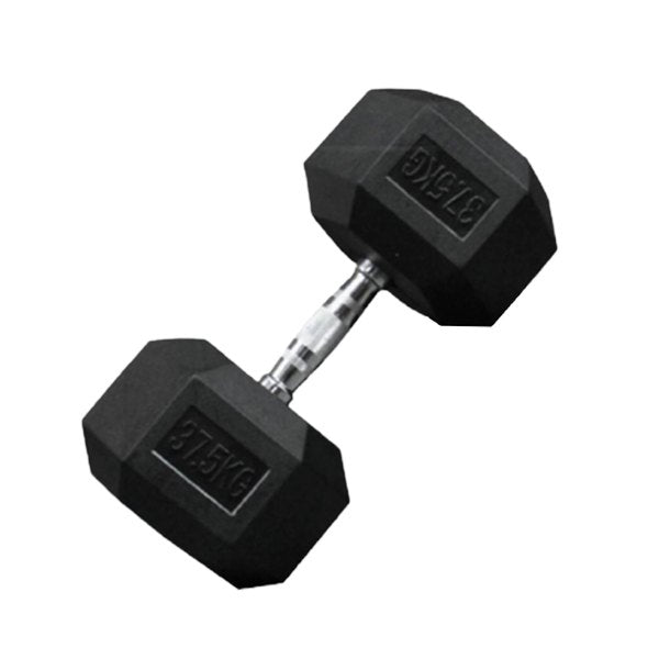 Sports Yours, 1-piece-hex-rubber-coated-dumbbell, Available in Different Sizes