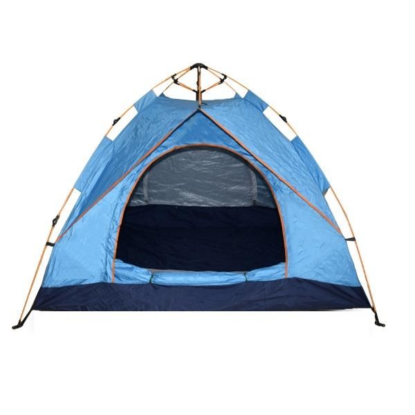 Sports Yours, Camping Tent Double Layers Blue for 4 Persons Automatic