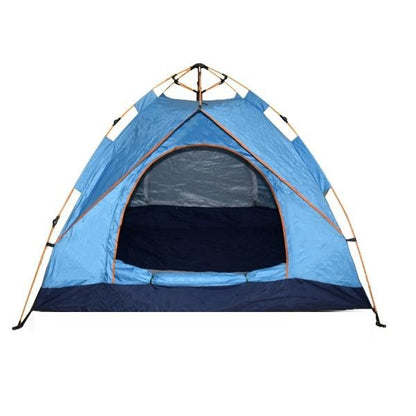 Sports Yours, Camping Tent Double Layers Blue for 4 Persons Automatic