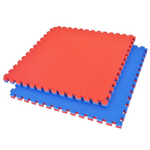 Sports Yours, 1 Piece Puzzle Mat, Blue/Red, T pattern Multipurpose 2.5cm thick 1M x 1M