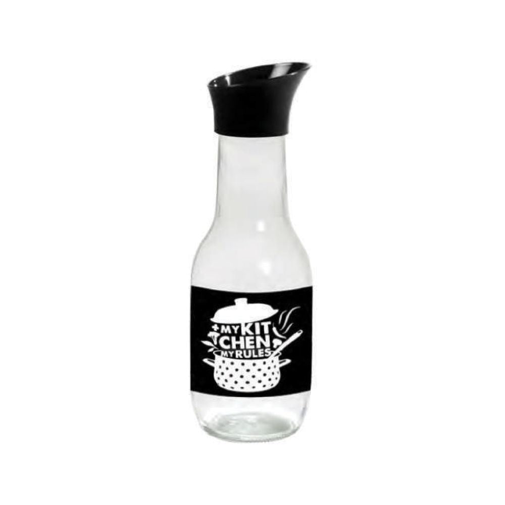 Herevin, Decorated Carafe 1Lt My Kitchen Transparent, 111652-062